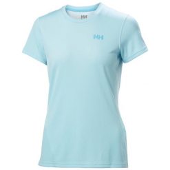 T-shirt damski Helly Hansen Lifa Active Solen. Niebieskie t-shirty damskie Helly Hansen, bez wzorów, z tkaniny, bez kołnierzyka. Za 256.00 zł.