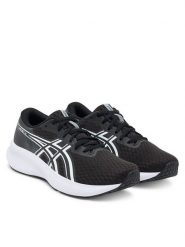 Asics Buty do biegania Patriot 14 1012B836 Czarny. Czarne obuwie sportowe damskie Asics, z materiału, bez zapięcia, do biegania. Za 219.99 zł.