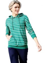 WITT WEIDEN Bluza w kolorze zielonym rozmiar: 48/50. Zielone bluzy damskie WITT WEIDEN, bez wzorów, z kapturem. Za 56.66 zł.