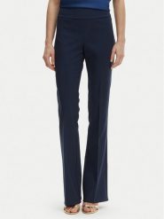 Rinascimento Spodnie materiałowe CFC0127876003 Granatowy Slim Fit. Niebieskie spodnie materiałowe damskie Rinascimento, bez wzorów, z materiału. Za 439.99 zł.