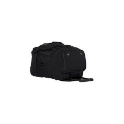 Torba sportowa na kółkach Erima Travel Line. Czarne torby sportowe Erima, bez wzorów, z poliesteru. Za 239.99 zł.