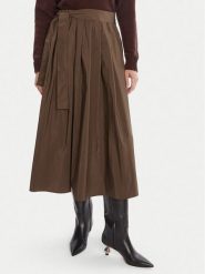 Weekend Max Mara Spódnica trapezowa Zarda 2525106031 Brązowy Regular Fit. Brązowe spódnice damskie Weekend Max Mara, bez wzorów, z bawełny. Za 999.99 zł.