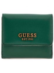 Guess Portfel w kolorze zielonym - 10 x 9 x 4 cm rozmiar: onesize. Zielone portfele damskie Guess, z aplikacjami, z materiału. Za 153.71 zł.