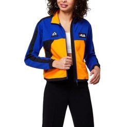 Kurtka sportowa damska Fila Calanthe Sweat rozsuwana. Niebieskie kurtki sportowe damskie Fila, m, bez wzorów, z bawełny, bez kaptura. Za 249.00 zł.