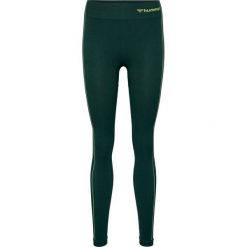 Damskie legginsy bezszwowe Hummel Zone. Zielone legginsy damskie Hummel, bez wzorów. Za 189.00 zł.