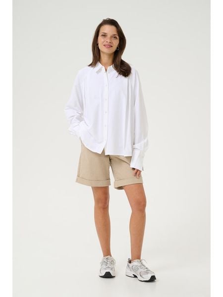 Kaffe Koszula w kolorze białym rozmiar: 44. Białe koszule damskie Kaffe, bez wzorów, bez kołnierzyka, bez ramiączek. Za 79.21 zł.
