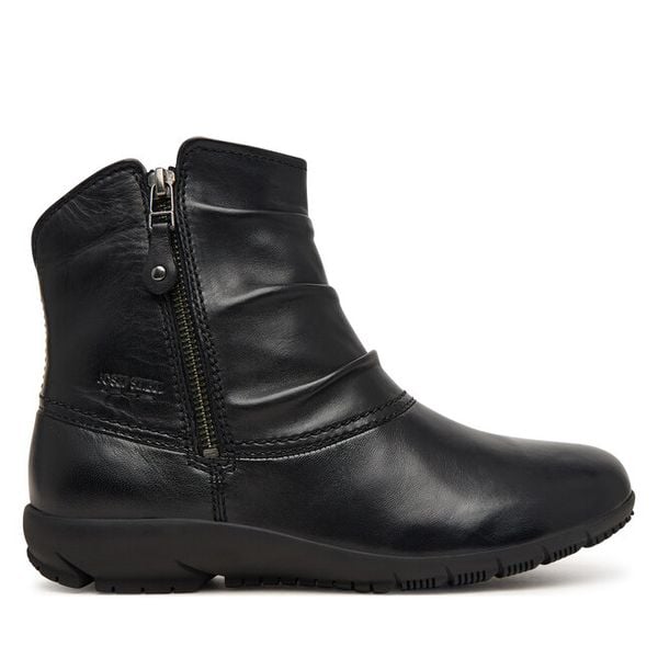 Botki Josef Seibel. Czarne botki damskie Josef Seibel, bez obcasa, na płaskiej podeszwie, bez zapięcia. Za 479.99 zł.