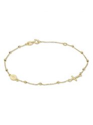 Diamant Exquis Złota bransoletka z elementami ozdobnymi rozmiar: onesize. Żółte bransoletki damskie Diamant Exquis, złote. Za 5,393.99 zł.