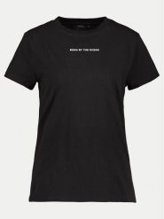 Didriksons T-Shirt Ingarö 505542 Czarny Regular Fit. Czarne t-shirty damskie Didriksons, bez wzorów, z bawełny, bez kołnierzyka. Za 89.99 zł.