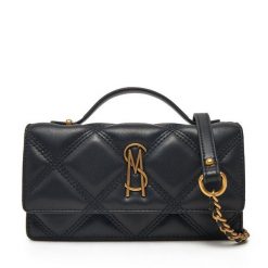 Torebka Steve Madden. Czarne torebki wieczorowe damskie Steve Madden, bez wzorów, bez dodatków. Za 299.99 zł.