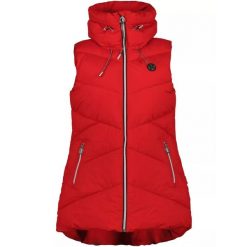 Kamizelka Luhta Koski - czerwona. Czerwone kamizelki damskie Luhta, na zimę, m, bez wzorów, bez kaptura. Za 649.00 zł.