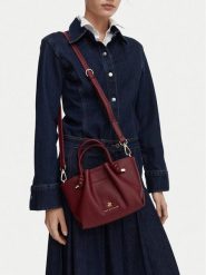 Beverly Hills Polo Club Torebka EO-BHPC-C-015-10 Bordowy. Czerwone torebki klasyczne damskie Beverly Hills Polo Club, ze skóry, bez dodatków. Za 249.99 zł.
