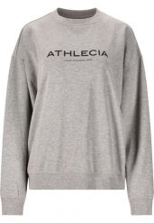 Damska bluza z dekoltem Athlecia Atkins. Szare bluzy damskie Athlecia, l, bez wzorów, z materiału, bez kaptura. Za 169.50 zł.