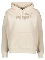 Puma Bluza "Essentials+" w kolorze beżowym rozmiar: L. Brązowe bluzy damskie Puma, l, bez wzorów, z kapturem. Za 202.45 zł.