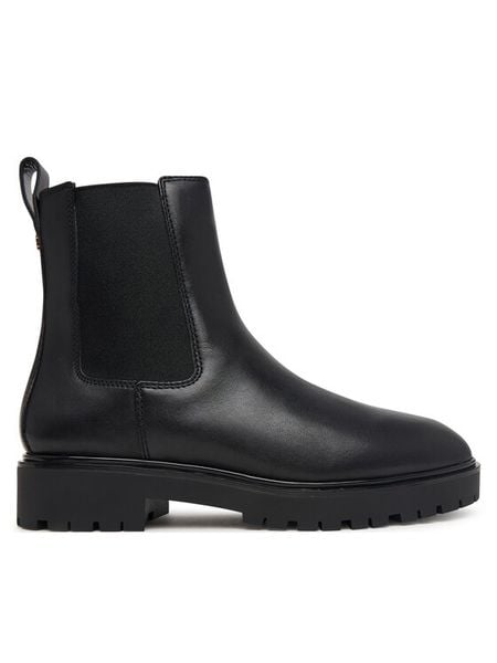 LAUREN RALPH LAUREN Sztyblety 802974476002 Czarny. Czarne botki damskie Lauren Ralph Lauren, bez obcasa, na płaskiej podeszwie, bez zapięcia. Za 879.99 zł.