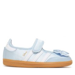 Baleriny adidas. Niebieskie baleriny dziewczęce Adidas, bez wzorów, bez obcasa, bez zapięcia. Za 259.99 zł.