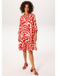 Aniston Sukienka w kolorze czerwono-białym rozmiar: 36. Czerwone sukienki damskie Aniston, bez wzorów, z wiskozy, bez ramiączek. Za 173.99 zł.