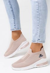 Beżowe Buty Sportowe Artista. Brązowe obuwie sportowe casual damskie Born2be. Za 54.99 zł.