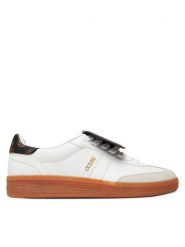 Guess Sneakersy 177199 Biały. Białe obuwie sportowe damskie Guess, ze skóry, bez zapięcia. Za 279.99 zł.