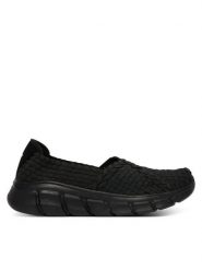 Skechers Baleriny Bobs B Flex 117323/BBK Czarny. Czarne balerinki damskie Skechers, bez wzorów, z materiału. Za 249.99 zł.
