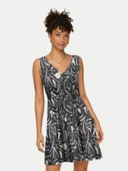 ONLY Sukienka letnia Nova 15323197 Szary Regular Fit. Szare sukienki damskie Only, bez wzorów, z wiskozy, bez ramiączek. Za 129.99 zł.