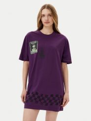 Volcom Sukienka codzienna Filip Rygalski B1312516 Fioletowy Loose Fit. Fioletowe sukienki damskie Volcom, bez wzorów, z bawełny, bez ramiączek. Za 159.99 zł.
