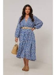 Curvy Lady Sukienka w kolorze niebieskim rozmiar: 44/46. Niebieskie sukienki damskie Curvy Lady, bez wzorów, klasyczne, bez ramiączek. Za 154.45 zł.