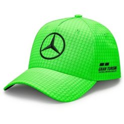 Czapka Mercedes Map F1 Lh Col Driver Bb Cap, Dla obu płci. Zielone czapki z daszkiem damskie OEM, bez wzorów, z poliesteru. Za 118.83 zł.