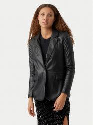 Vero Moda Marynarka Olympia 10274448 Czarny Loose Fit. Czarne marynarki i żakiety damskie Vero Moda, s, bez wzorów, ze skóry. Za 119.99 zł.