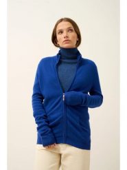 Just Cashmere Kaszmirowy kardigan "Ayr" w kolorze granatowym rozmiar: L. Niebieskie kardigany damskie Just Cashmere, l, bez wzorów, z kaszmiru. Za 413.99 zł.