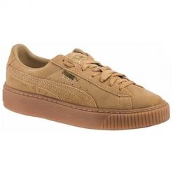 Buty do chodzenia damskie Puma Suede Platform. Brązowe obuwie sportowe casual damskie Puma, trekkingowe, Puma Suede. W wyprzedaży za 199.00 zł.