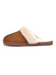 ISLAND BOOT Kapcie "Emesta" w kolorze jasnobrązowym rozmiar: 36. Brązowe kapcie damskie Island Boot. Za 100.99 zł.