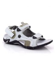 Kimberfeel Sandały "Scala" w kolorze białym rozmiar: 37. Białe sandały damskie Kimberfeel, bez wzorów, z otwartym noskiem, bez obcasa, bez zapięcia. Za 121.99 zł.