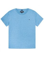 Tommy Hilfiger T-Shirt KB0KB04140 S Błękitny Regular Fit. Niebieskie t-shirty i koszulki chłopięce Tommy Hilfiger, bez wzorów, z bawełny, bez kołnierzyka, bez ramiączek. Za 69.99 zł.