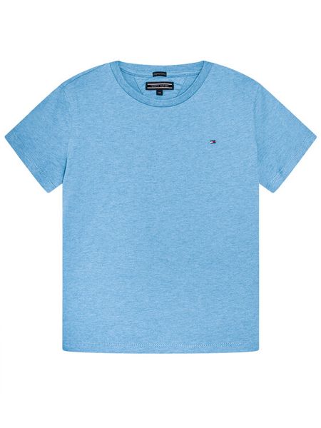 Tommy Hilfiger T-Shirt KB0KB04140 S Błękitny Regular Fit. Niebieskie t-shirty i koszulki chłopięce Tommy Hilfiger, bez wzorów, z bawełny, bez kołnierzyka, bez ramiączek. Za 59.99 zł.