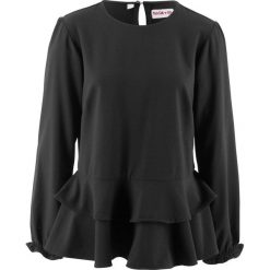 Bluzka z baskinką, z kolekcji Maite Kelly bonprix czarny. Bluzki damskie marki Mohito. Za 79.99 zł.