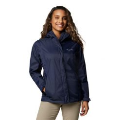 Kurtka przeciwdeszczowa damska Columbia Arcadia II Jacket z kapturem. Niebieskie kurtki sportowe damskie Columbia, xs, bez wzorów, z kapturem. W wyprzedaży za 279.00 zł.