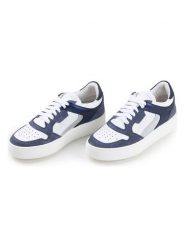 Anna Morellini Skórzane sneakersy "Iseppina" w kolorze biało-niebieskim rozmiar: 41. Białe obuwie sportowe damskie Anna Morellini, bez zapięcia. Za 346.99 zł.