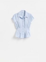 Taliowana koszula w kratę - wielobarwny. Koszule damskie Reserved, l, bez wzorów, z bawełny, bez kołnierzyka, bez ramiączek. Za 89.99 zł.