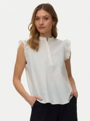 Vero Moda Bluzka Selma 10345667 Biały Regular Fit. Białe bluzki damskie Vero Moda, xl, bez wzorów, z bawełny, bez kołnierzyka, bez ramiączek. Za 139.99 zł.