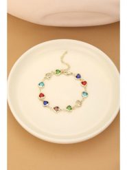 Atelier MIU Pozłacana bransoletka z cyrkoniami rozmiar: onesize. Żółte bransoletki damskie atelier MIU, pozłacane. Za 34.99 zł.