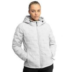Damska lekka ocieplana kurtka trekkingowa Siroko Bivy. Szare kurtki damskie SIROKO, xl, bez wzorów, z puchu, z kapturem. W wyprzedaży za 297.00 zł.