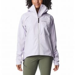 Kurtka Przejściowa Damska Columbia Platinum Peak Softshell Jacket. Fioletowe kurtki sportowe damskie Columbia, m, bez wzorów, z softshellu, bez kaptura. Za 289.99 zł.