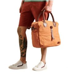 Torba sportowa Superdry Military Laptop Bag. Brązowe torby na laptopa Superdry, bez wzorów, z bawełny. Za 139.49 zł.