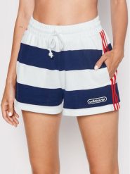 Adidas Szorty sportowe HL6559 Biały Regular Fit. Białe spodenki sportowe damskie Adidas, bez wzorów, z bawełny. Za 179.99 zł.