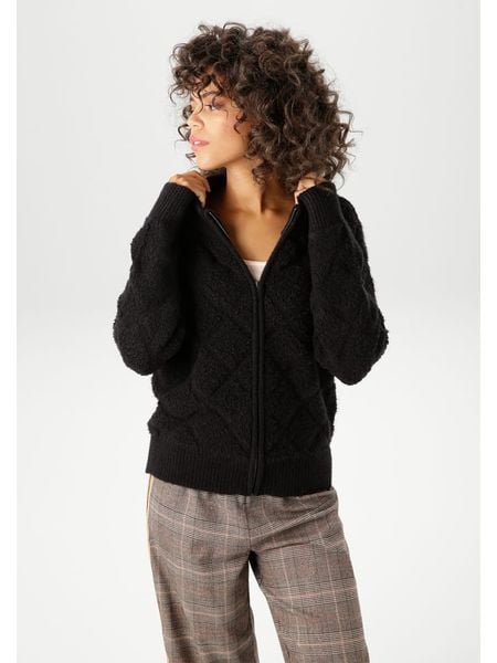 Aniston Kardigan w kolorze czarnym rozmiar: 38. Czarne kardigany damskie Aniston, bez wzorów. Za 56.93 zł.