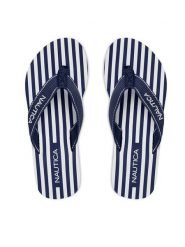 Nautica Japonki CEO-808458 Granatowy. Niebieskie klapki damskie Nautica, bez wzorów, z materiału, bez obcasa, bez zapięcia. Za 69.99 zł.