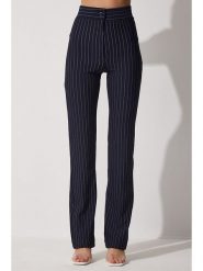 Happiness Istanbul Spodnie w kolorze granatowym rozmiar: 36. Niebieskie spodnie materiałowe damskie Happiness Istanbul, bez wzorów, z materiału. Za 70.41 zł.