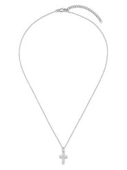 S.Oliver Srebrny naszyjnik z zawieszką - dł. 45 cm rozmiar: onesize. Szare naszyjniki damskie S.Oliver, z cyrkonią, srebrne. Za 152.99 zł.