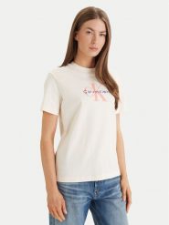 Calvin Klein Jeans T-Shirt Hero LV047B865G Żółty Classic Fit. Żółte t-shirty damskie Calvin Klein Jeans, l, bez wzorów, z bawełny, bez kołnierzyka. Za 209.99 zł.